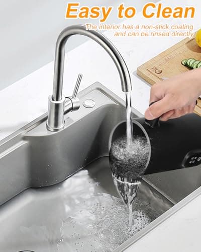 4-in-1 Elektrischer Milchaufschäumer 580ml Antihaftbeschichtung Automatische Abschaltung One Touch Bedienung Reinigungsb