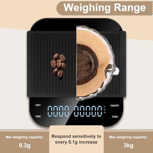 Digitale Kaffeewaage Vankarr für Coffee Lovers mit Timer und Precise Graduierung
| Vankarr Espresso Waage mit Timer und