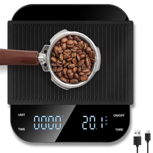 Digitale Kaffeewaage Vankarr für Coffee Lovers mit Timer und Precise Graduierung
| Vankarr Espresso Waage mit Timer und