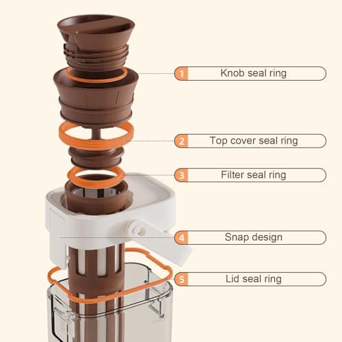 Cold Coffee Brewer - Platzsparendes Glas mit Griff, 1 Liter Cold Brew Tea Maker Küchenutensilien für Eistee und Fruchtge