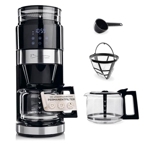 Barista Filterkaffeemaschine Touch Iso | Kaffeemaschine mit Digitaldisplay & Timerfunktion | 1,25 Liter Kaffeekanne