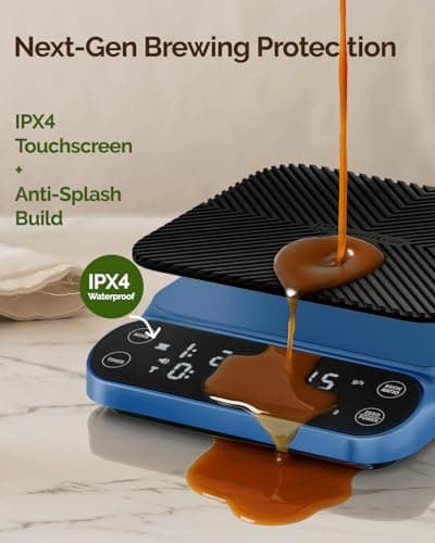 Maestri House S3 Blau: Digitale Kaffeewaage mit Timer und 3 Brühmodi für Expreso - Für Coffee-Lovers im Hauseisen-Zubere