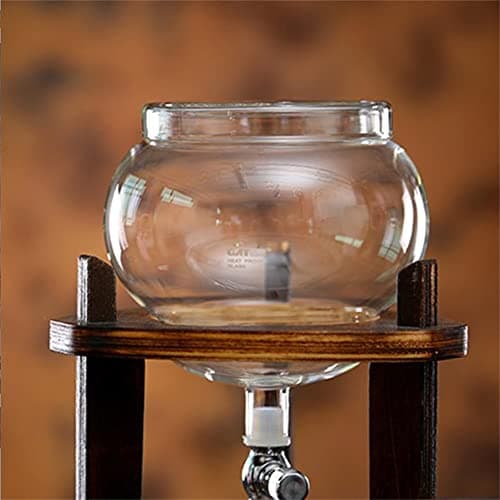 KAYLA-lan Ice Drip Kaffeekanne mit Geschwindigkeitseinstellung für Hausreisen und Küche, 6-8 Tassen Edelstahlfilter Cold