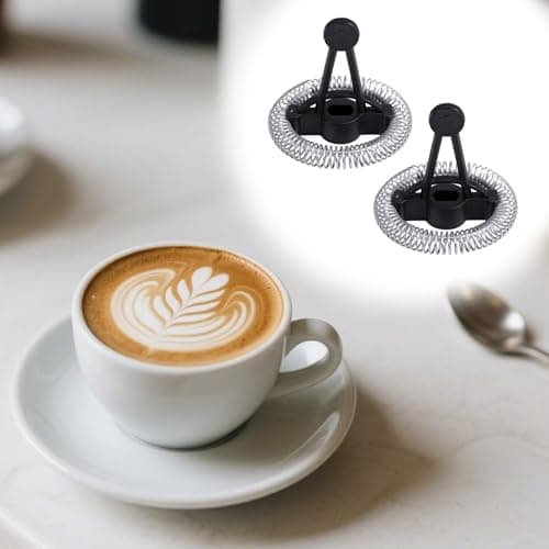 Gosknor Ersatz-Schneebesen für Secura MMF-809-WH, MMF-809-BL, 2 Stück, Schwarz, Elektrische Milchaufschäumer und Dampfga