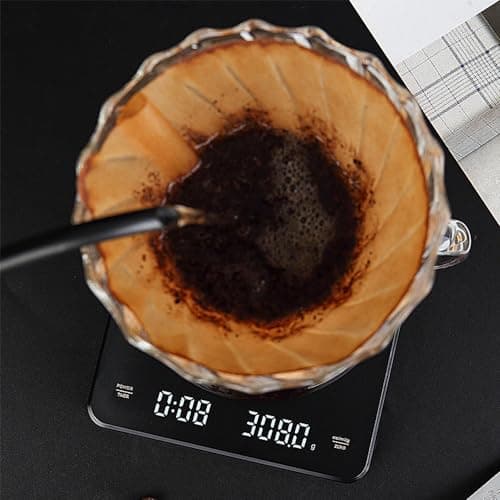 Mini-Digital-Kaffeewaage Tiardey mit Timer und LED-Licht für KaffeesCaughten
| Tiardey Mini-Digital-Kaffeewaage mit Tim