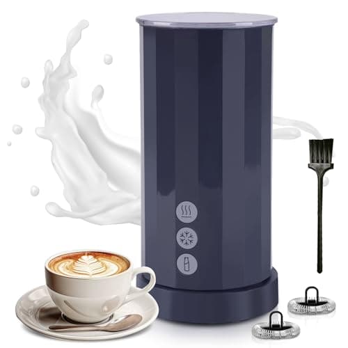 Elektrischer Milchaufschäumer 4 in 1 für Kaffee, Latte & Cappuccino, Automatische Schaum Maker mit Heiß & Kalt-Funktion,