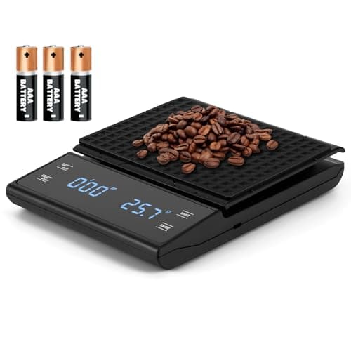 Digitale Viitech Küchenwaage für Heimgebrauch und Büro
| Viitech Batteriebetriebene Espresso Waage mit Timer
| Viitech