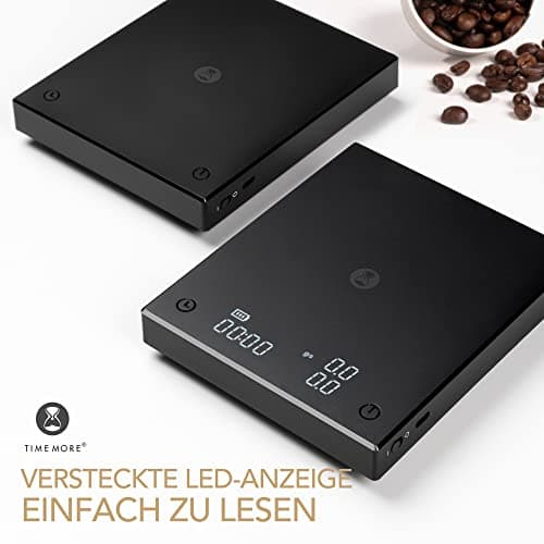 TIMEMORE Exklusiv - Präzise Küchenwaage mit Timer und Durchflussmessung für Coffee Lovers, Ideal für Espresso und.getCla