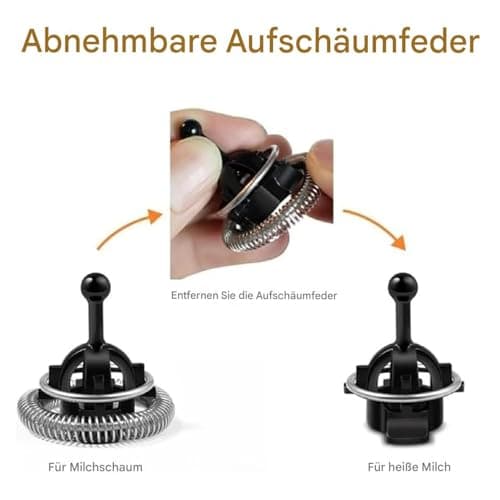 Ersatz Schneebesen für A-eroccino Milchaufschäumer 3/4/Plus, Edelstahl, Spülmaschinenfest, Hochwertige Ersatzteile für K
