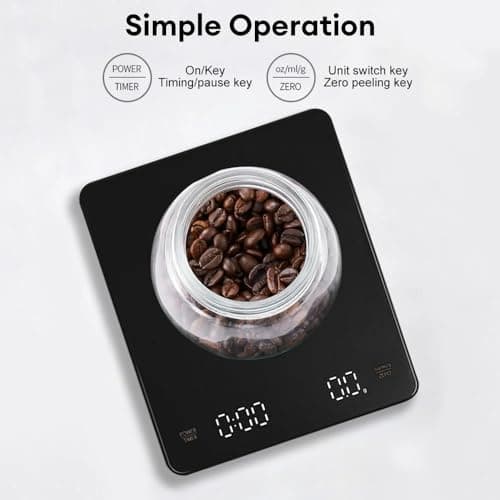 Mini Elektronische Kaffee Waage mit Timer 3kg 0,1g Hohe Präzision LED Bildschirm für Kaffee Mischung Espresso

|Digital