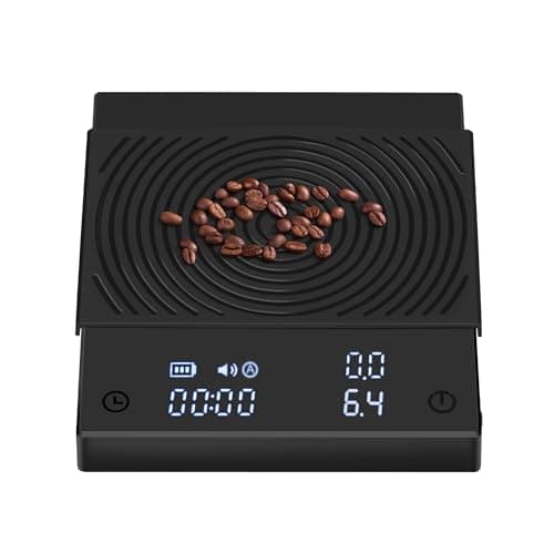TIMEMORE Digitale Kaffeewaage für Barista, Durchflussmessung und Timer, ideal für Pour Over und Espresso, 2kg/0.1g, Schw