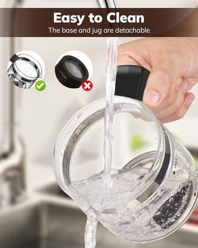 Morpilot Elektrischer Milchaufschäumer 500ml 600W - 4 in 1 Milchschäumer für Heißer und Kalter, Spülmaschinenfest, Schwa