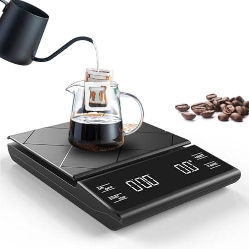 Küchenwaage Espresso Timer 3KG 0.1G LED Anzeige USB Aufladbare Tara Funktionalität
| USB Aufladbare Küchenwaage Espress