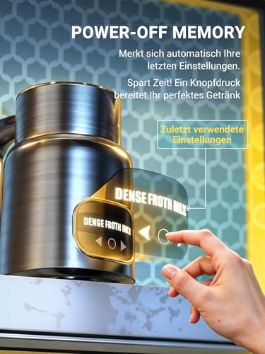 Livatro Elektrischer Milchaufschäumer Doppelbechern 600ml/400ml füreinheitliche Preise & Spitzenleistung mit Induktion &