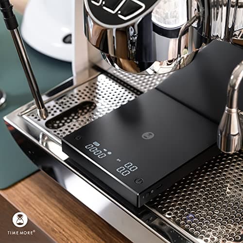 TIMEMORE Exklusiv - Präzise Küchenwaage mit Timer und Durchflussmessung für Coffee Lovers, Ideal für Espresso und.getCla