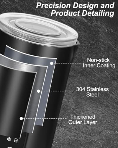 4-in-1 Elektrischer Milchaufschäumer 580ml Antihaftbeschichtung Automatische Abschaltung One Touch Bedienung Reinigungsb