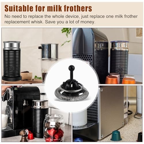 Ersatz Schneebesen für Nespresso Aeroccino 3/4/Plus Milchaufschäumer, Passend für Milchaufschäumer Ersatzteile mit Hochw