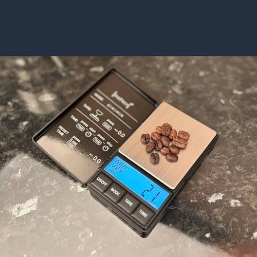 JoeFrex Kaffeewaage mit Timer - Exakte Feinwaage für Espresso inkl. Batterien
| JoeFrex Küchenwaage - Espressowaage mit