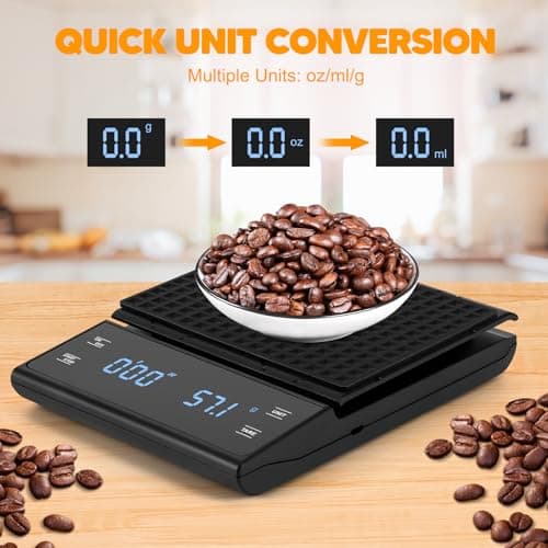 Digitale Viitech Küchenwaage für Heimgebrauch und Büro
| Viitech Batteriebetriebene Espresso Waage mit Timer
| Viitech