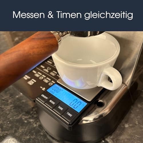 JoeFrex Kaffeewaage mit Timer - Exakte Feinwaage für Espresso inkl. Batterien
| JoeFrex Küchenwaage - Espressowaage mit