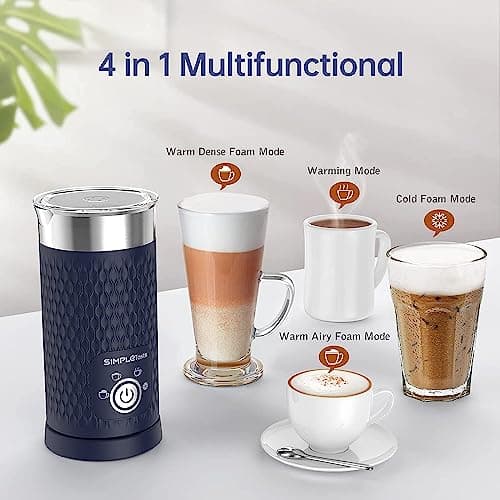 SIMPLETaste Milchaufschäumer, Automatischer Heiß- und Kaltschaumbereiter für Latte, Cappuccino und Macchiato
| SIMPLETa