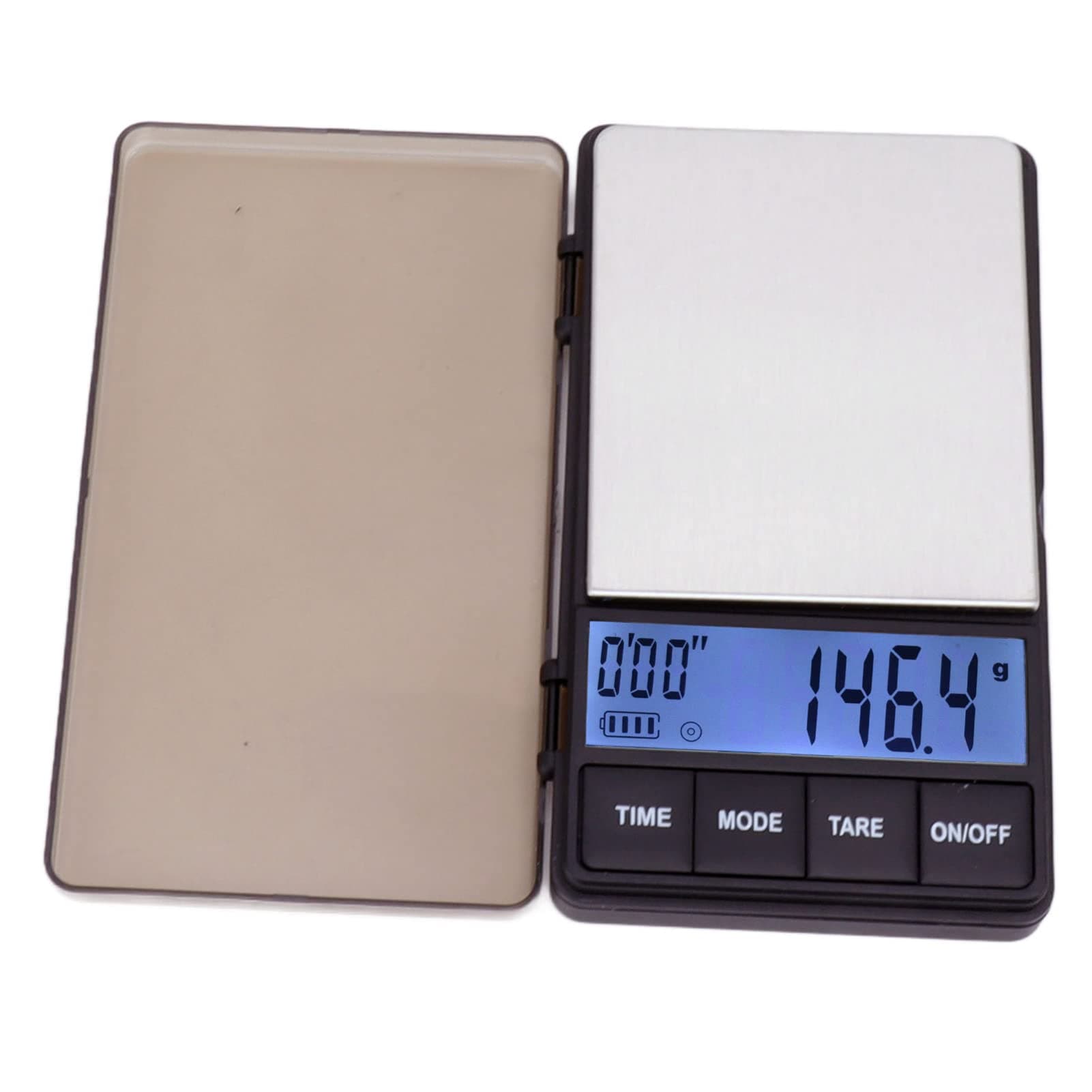 Digitale Taschen-Kaffeewaage mit Timer und Tara-Funktion, Genau zu 1000 G, Empfindlich bis 0,1 G,Ideal für Espresso-Kaff