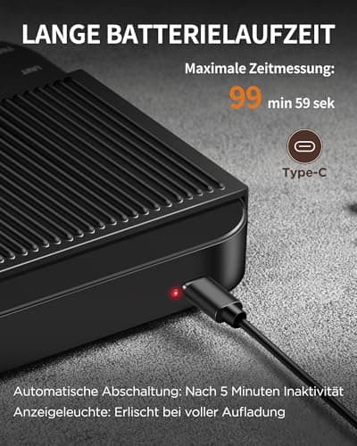 Kaffeewaage mit Timer für Kaffeeenthusiaste im Haus,Mini Kaffeewaage 3000g/0,1g für Espresso und Pour-Over,akkuenbetrieb