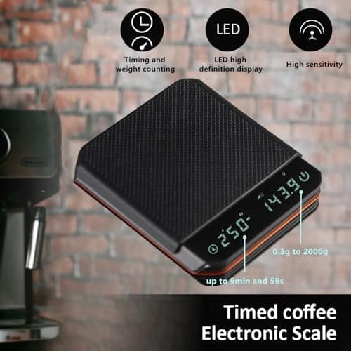 Digitale Kaffeewaage mit Timer für Pour-Over Kaffee