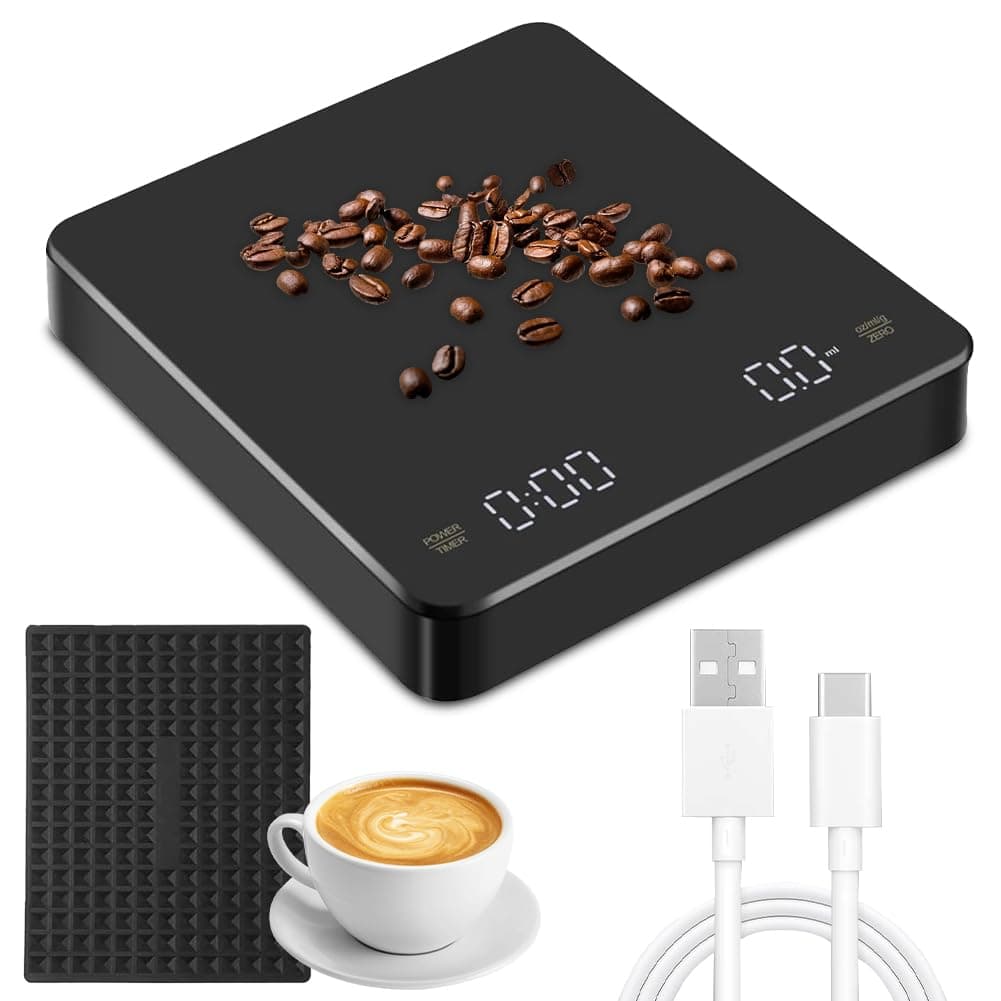 Digitale Kaffeewaage mit Timer für Coffee-Liebhaber zur Genussvollen Zubereitung Schwarz
Digitale Kaffeewaage mit Timer