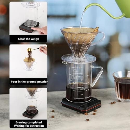 Digitale Kaffeewaage mit Timer für Pour-Over Kaffee