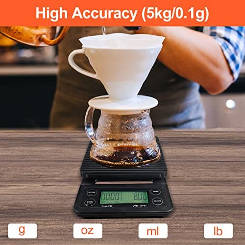 Gvolatee Coffee Waage für Barista mit Timer und Tara-Funktion
| Gvolatee Küchenwaage für Kochen und Backen mit Timer
|