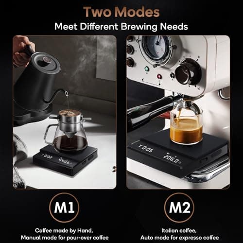 LYtech Mini-Kaffeewaage mit Timer für Espresso & Pour-Over