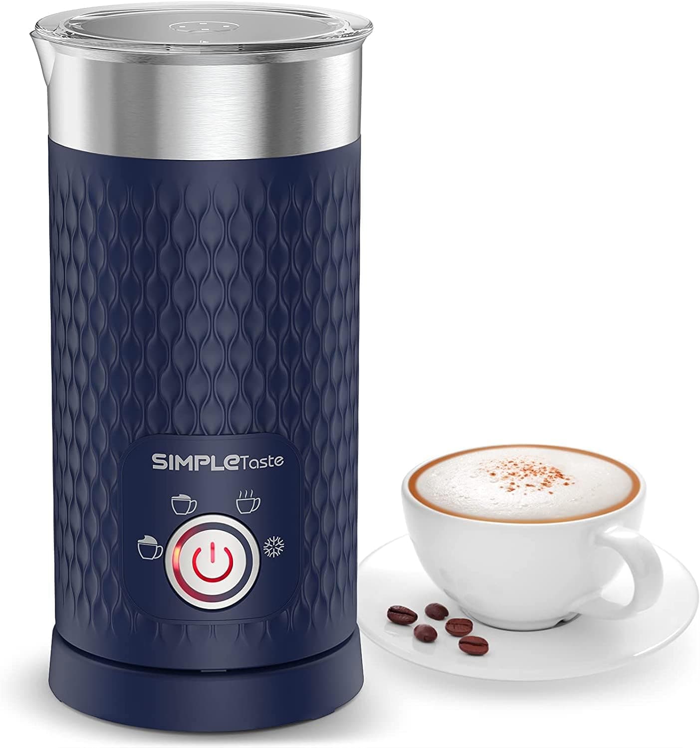 SIMPLETaste Milchaufschäumer, Automatischer Heiß- und Kaltschaumbereiter für Latte, Cappuccino und Macchiato
| SIMPLETa