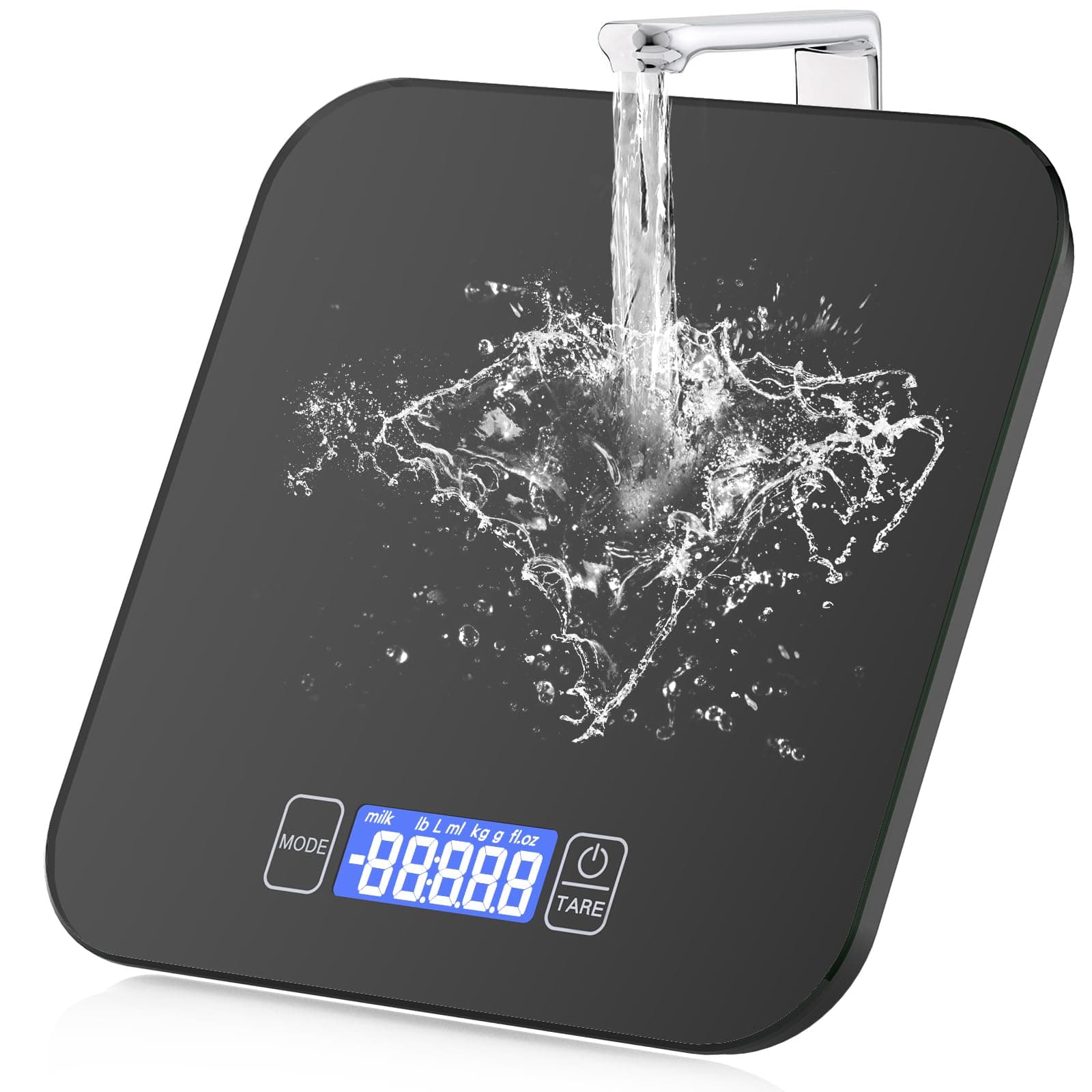 FATE TO FATE Digitale Küchen-Lebensmittelwaage | Präzise Messung, Wasserdicht, 15 kg | Küche, Zutaten, Schmuck | Zutaten