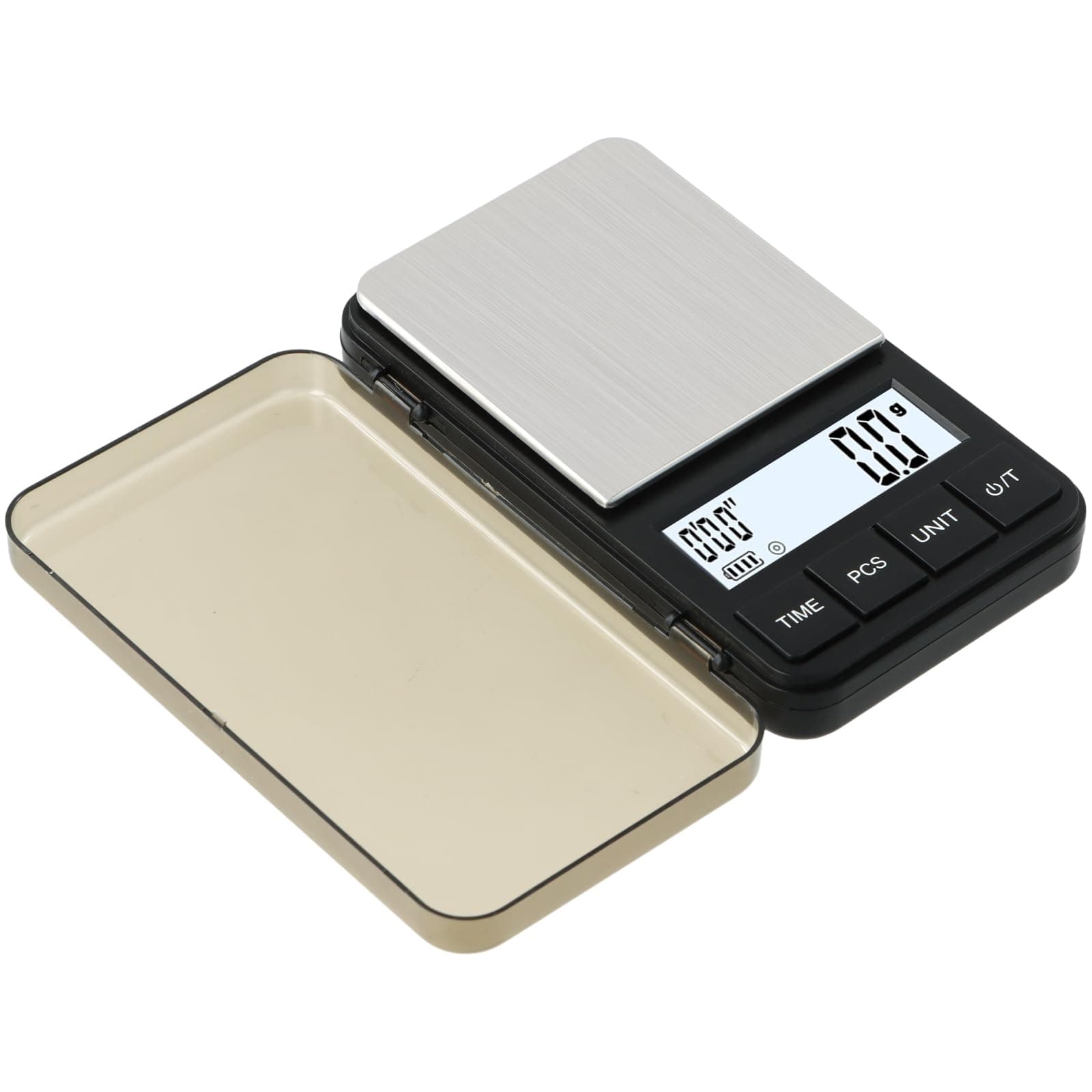 Vesaneae Kleine Taschen-Kaffeewaage für Kaffeerobustee und Backen Mit Timer und Precisionsgenauigkeit 0,1g Spec 110g
