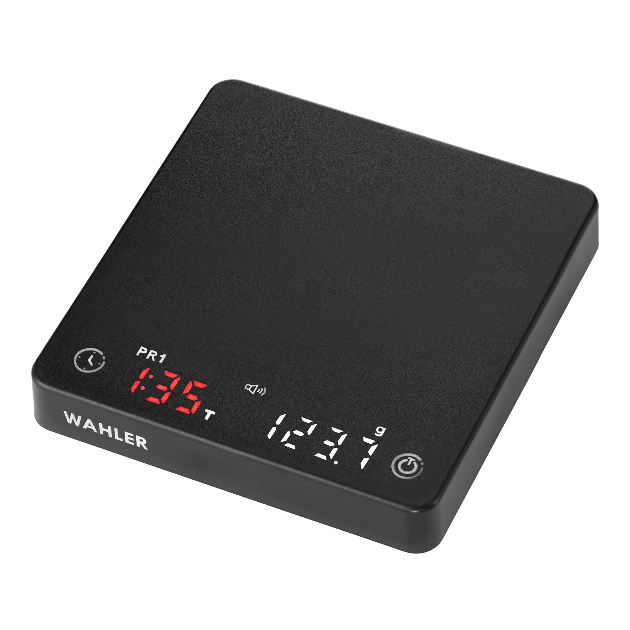 WAHLER® Kaffeewaage mit auto Timer | Präzise Barista Waage für Enthusiasten | Kammerpresse Waage klein I USB-C