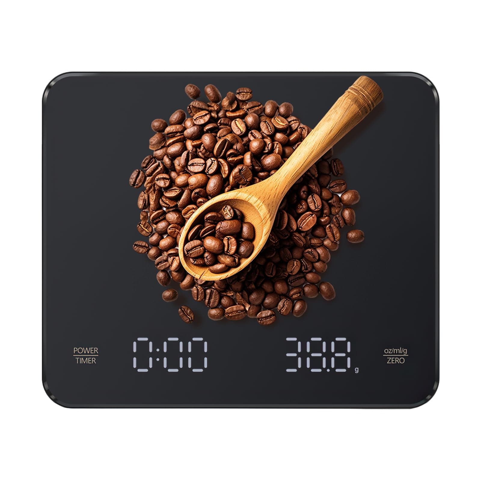 OBEST Mini Kaffeewaage mit Timer für Coffee-Lovers in der Küche
| OBEST 3kg/0.1g Hochpräzise Wiederaufladbare Küchenwaa