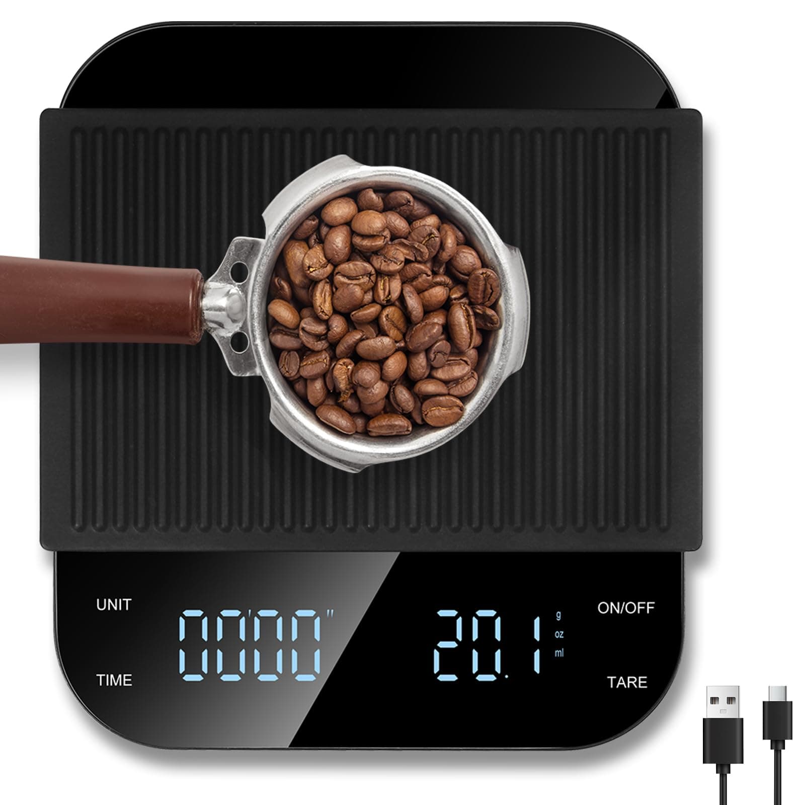Digitale Kaffeewaage Vankarr für Coffee Lovers mit Timer und Precise Graduierung
| Vankarr Espresso Waage mit Timer und